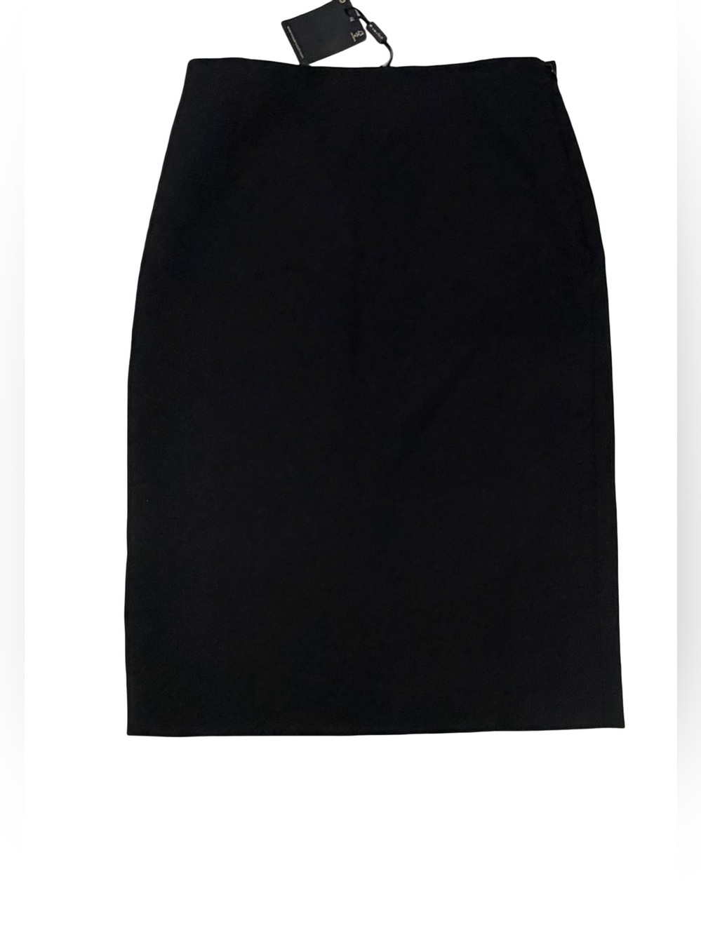 Massimo Dutti Black Tailored Pencil Skirt new
